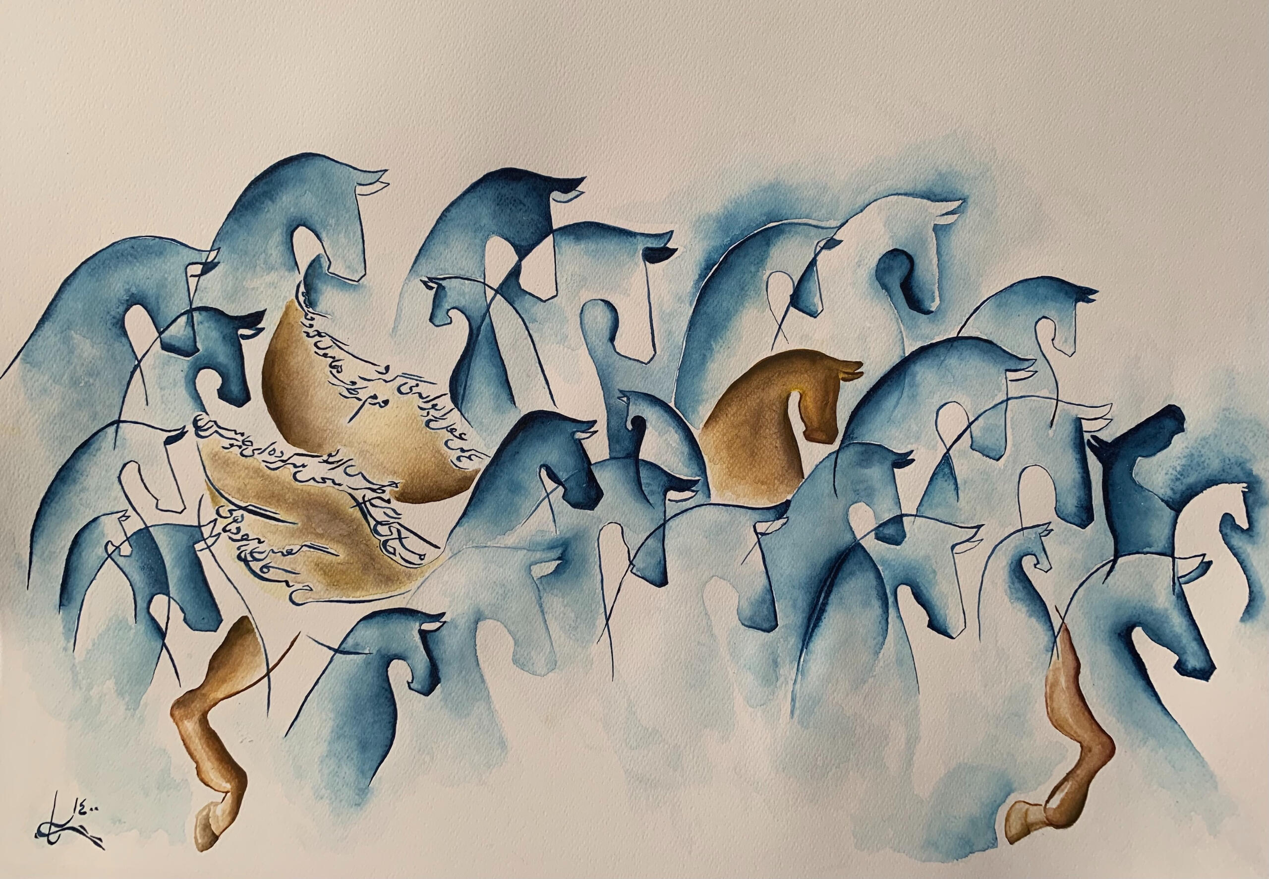 Dormant, 2021 (Watercolour on Paper - 73 x 53 cm)